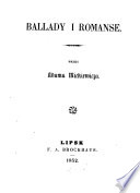 Ballady i romanse